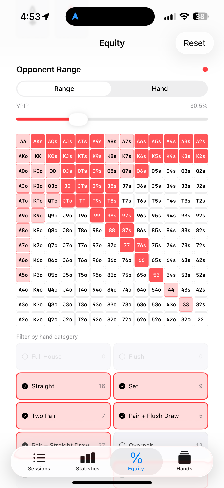 Equity calculator